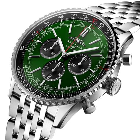 breitling navitimer b01 green dial|Breitling Navitimer buying guide.